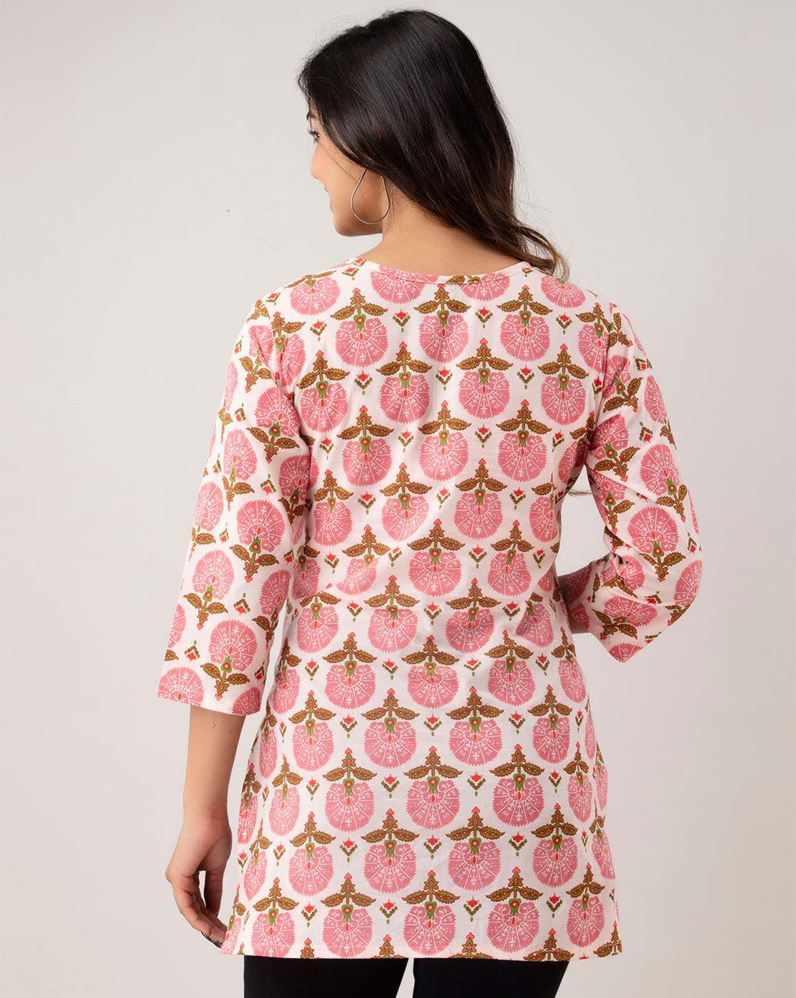 Buy Pink Kurtis & Tunics for Women by Clothing Culture Online