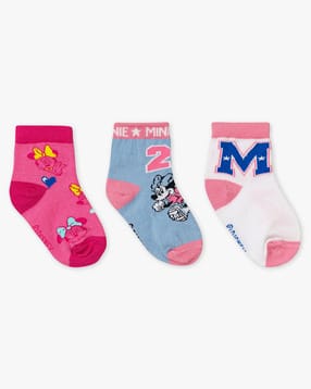 h by hamleys Pack of 3 Boys Graphic Print Socks-picture-44