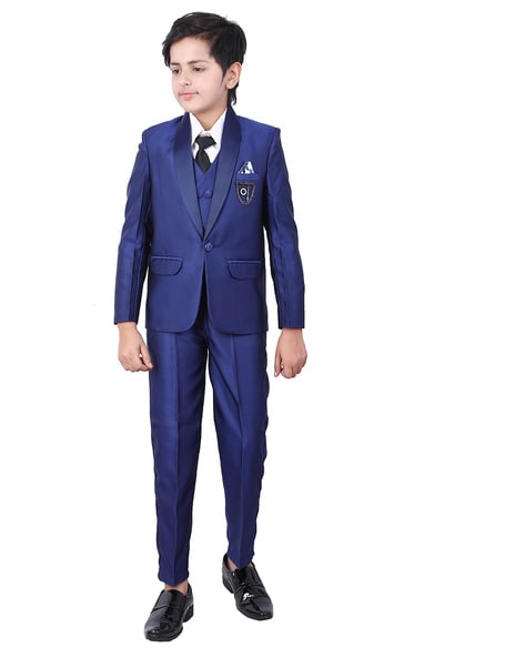 Blue sales coat suit