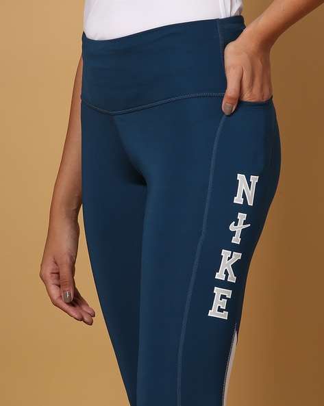 Buy Blue Leggings for Women by NIKE Online