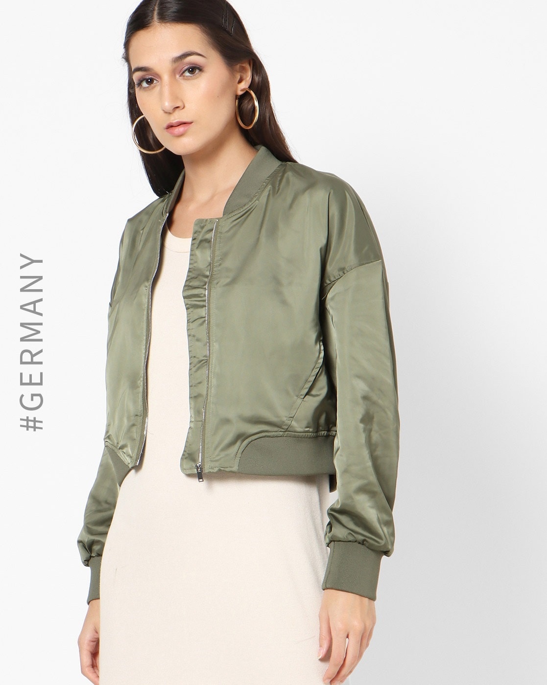 Cute Olive Green Bomber - Quilted Bomber Jacket - Green Jacket - Lulus