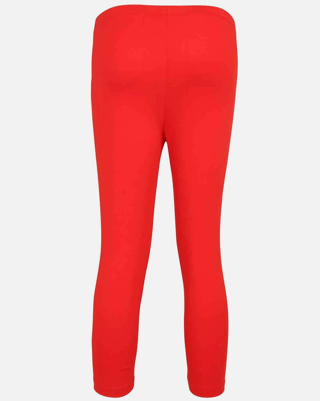 Buy JOCKEY Wine Women's Printed Leggings | Shoppers Stop