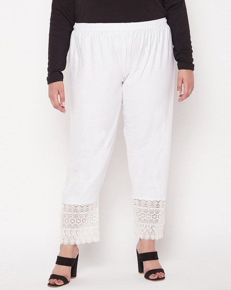 Laced Pant with Elasticated Waist Price in India