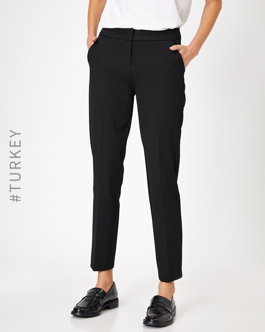 Buy DIGITAL SHOPEE Womens Regular Fit Pants 1TRSBlackS at Amazonin