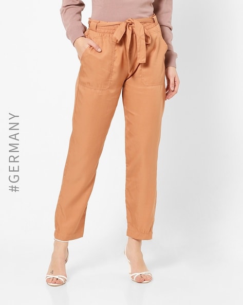 Buy Brown Trousers & Pants for Women by Hailys Online | Ajio.com