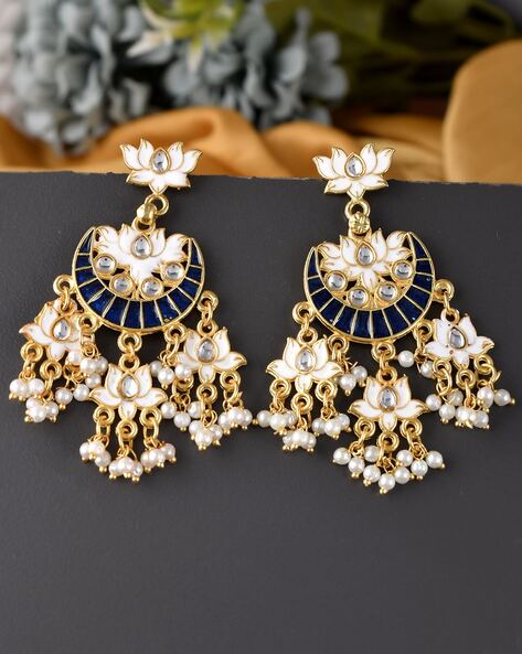 Chandbali Design Earrings | Artificial Jewellery - SIJ