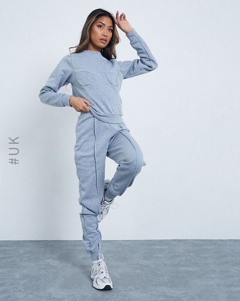 Buy Grey Track Pants for Women by I Saw It First Online Ajio