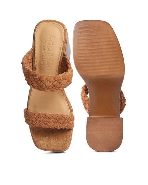 Buy Rag Co Strappy Braided Platform Sandals Tan Color Women