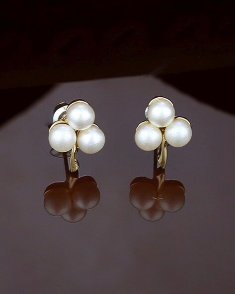 Large Pearl Earring 925 Pearl Studs Earring Bridal Pearl Post - Etsy |  Large pearl earrings, Stud earrings, Bridesmaid pearls