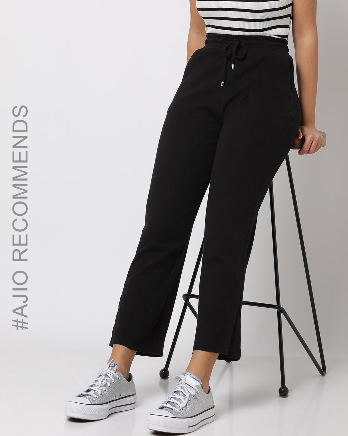 Buy Grey Trousers & Pants for Women by Outryt Online | Ajio.com