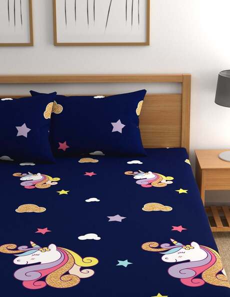 Unicorn print bed clearance sheets