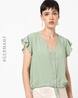 HAILY S Blusenshirt So44ni In Sage Green - Elegante Viskose Bluse