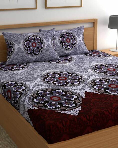 Double bedsheet with pillow cover sale