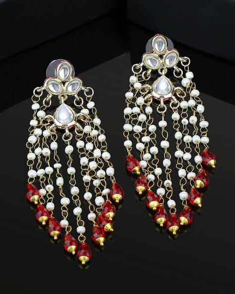 Buy Ear Cuff Wrap Long Chain Tassel Drop Earrings, No Piercing Gold /silver  Stainless Steel Chain Dangle Earrings F360 Online in India - Etsy