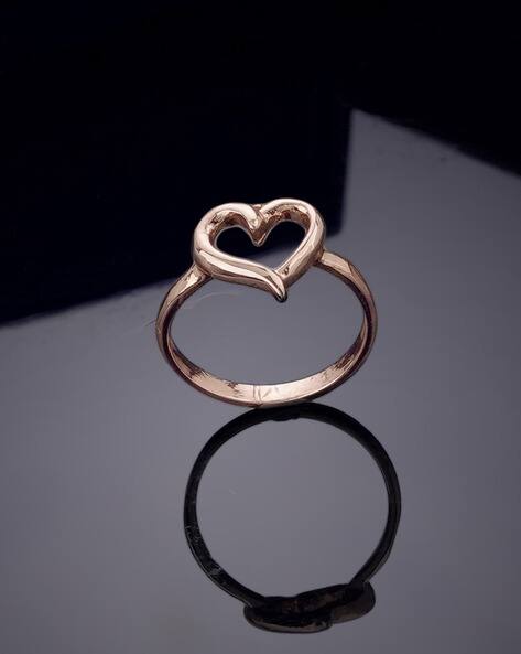 Rose Gold-Plated Heart Ring