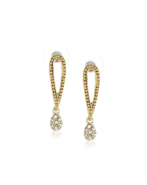 Cultured Pearl & Diamond Dangle Earrings 10K Yellow Gold | Kay Outlet