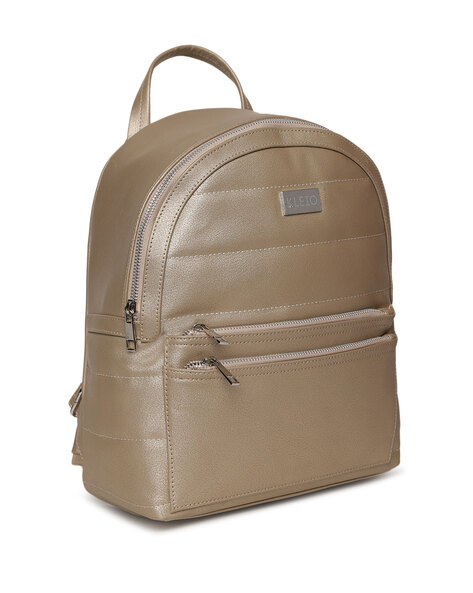 Faux leather 2024 back pack