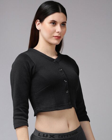 Buy Women's Super Combed Cotton Rich Thermal Tank Top with Stay Warm  Technology - Black 2500