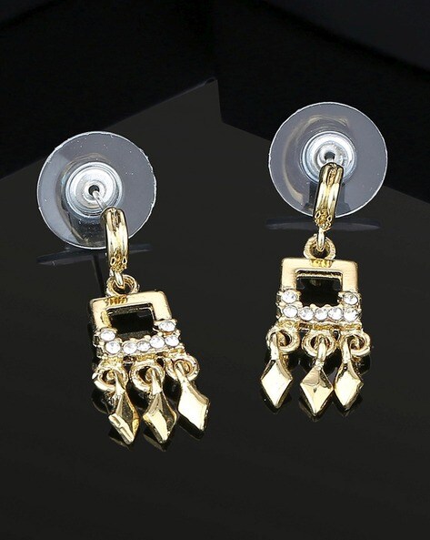 Earrings 18kt Gold Teardrop GIA Diamonds Dangle Studs – Albert Hern