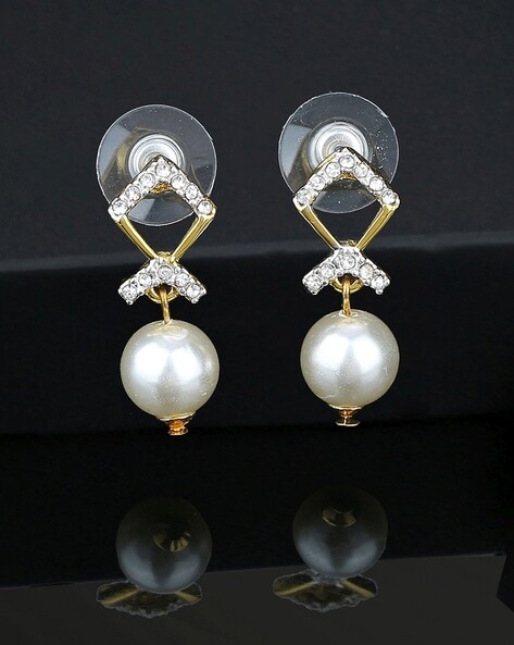 Order Erever Luxury Black Butterfly Earrings Light Weight Long Pearl Drop  Korean Earrin gs Silver Needle Earring Online From Mukarramkhanshop,Deoband