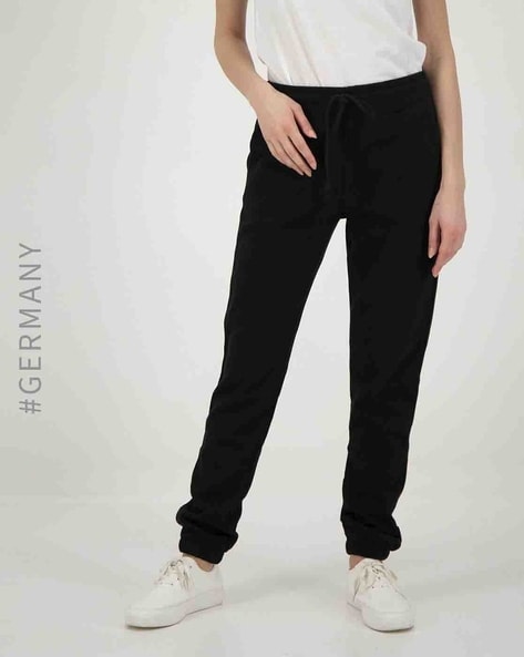 Women Drawstring Waist Track Pants