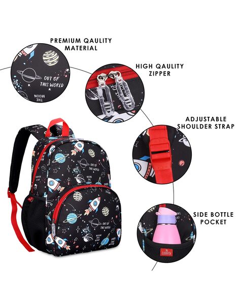 Buy Black Backpacks for Boys by THE CLOWNFISH Online