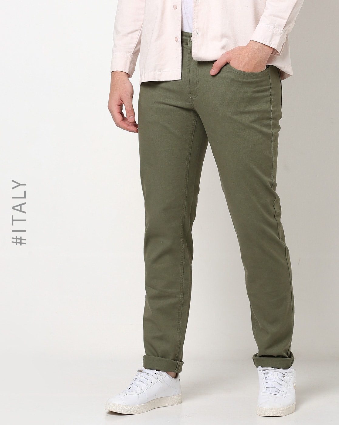 Army green pants fashion jeans designed for Men | Shopee Philippines