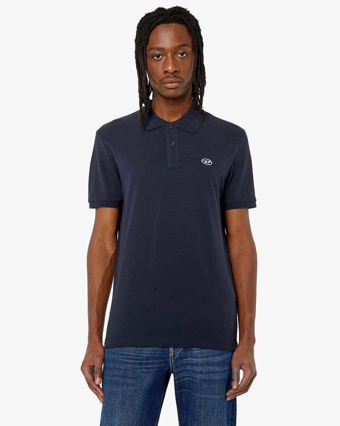 洗練されたDIESEL　T-SMITH-DOVAL-PJ POLO 3XL T-SMITH-DOVAL-PJ Man: Polo shirt with oval D patch | Diesel