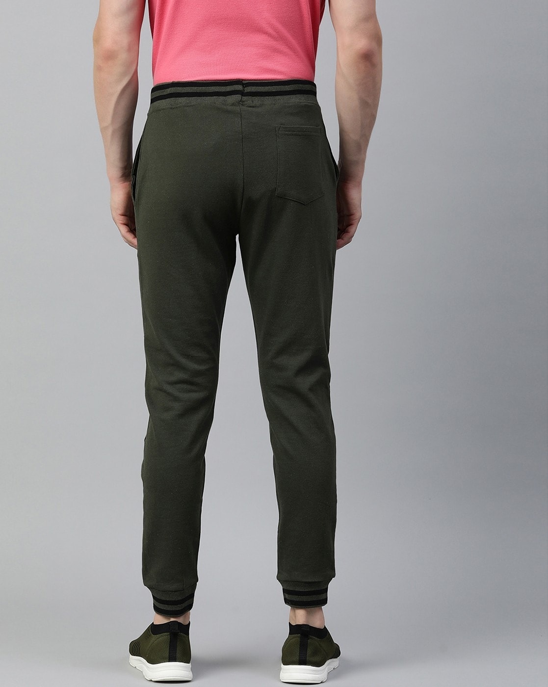 Men Ankle-Length Joggers with Elasticated Waist