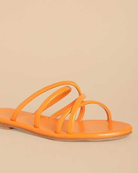 Zara best sale orange sandals