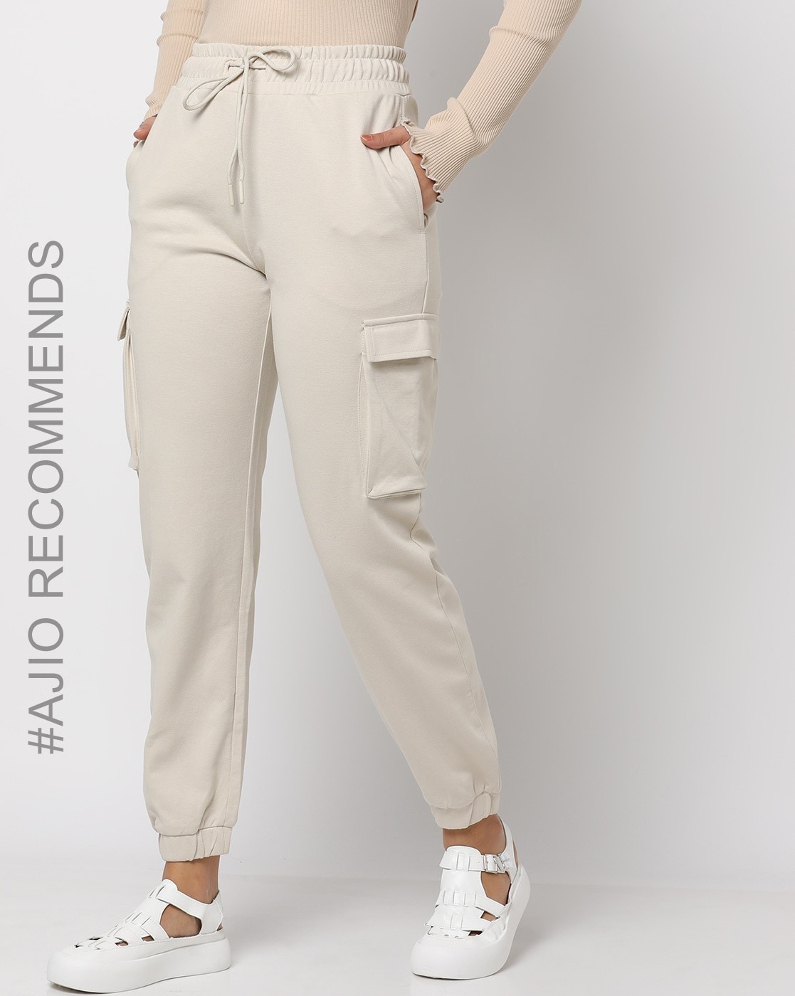 Buy Beige Trousers & Pants for Men by AJIO Online | Ajio.com