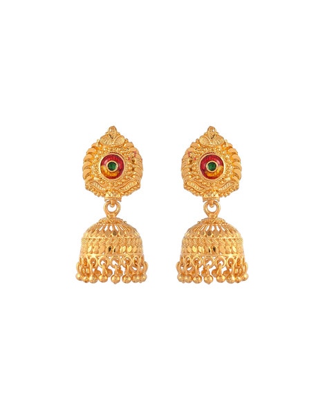 Jhumka Earrings, Choti Gold Jhumka / Jhumki Earrings, Small Jhumka - Etsy | Jhumki  earrings, Jhumka earrings, Earrings