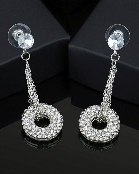 Amazon.com: Sterling Silver Dangle Crystal Ball Lever-back Earrings (10mm):  Clothing, Shoes & Jewelry