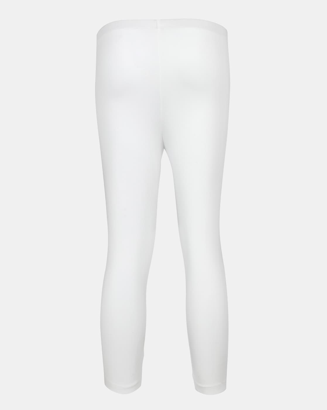Buy Girl's Super Combed Cotton Elastane Stretch Slim Fit Three Quarter  Leggings - Assorted AG54