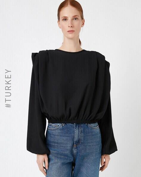 Buy Black Tops for Women by Koton Online | Ajio.com