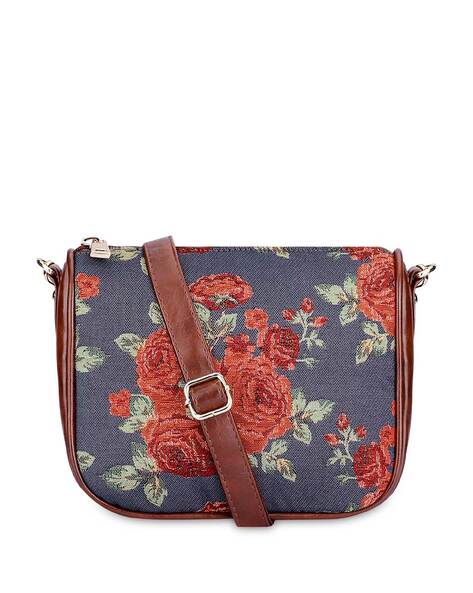 Floral print sling bags hot sale