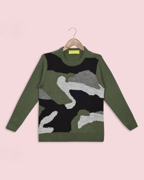 Boys olive hot sale green sweater