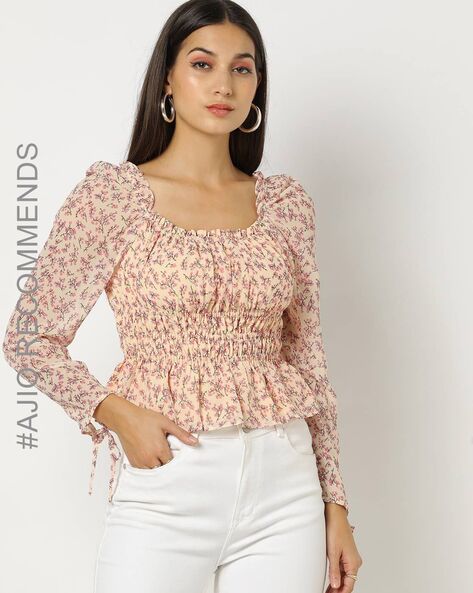 Rose hot sale peplum top