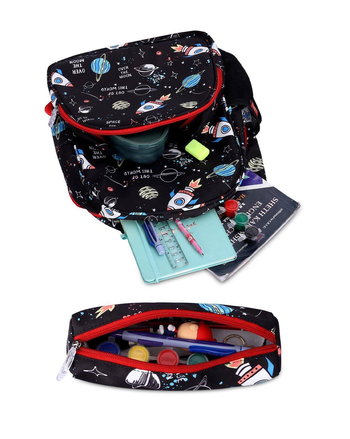 Cosmic Critter Kids School Bag with Pencil Pouch-M