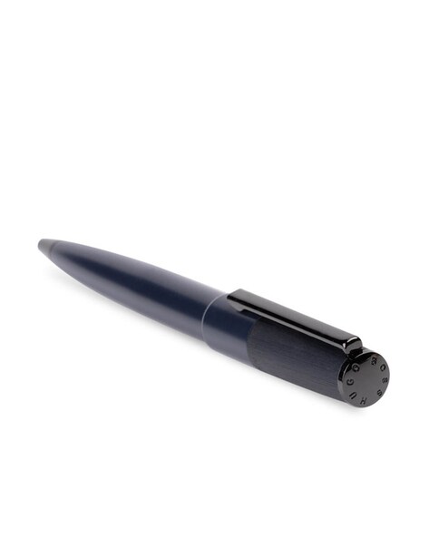 HUGO BOSS BALLPOINT PEN GEAR MINIMAL BLACK & NAVY