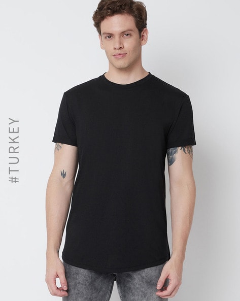 Buy Black Tshirts for Men by Grimelange Online