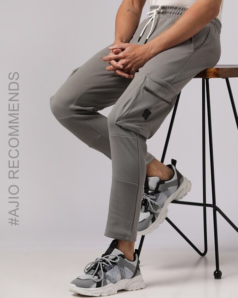 Buy Grey Track Pants for Men by Door74 Online | Ajio.com