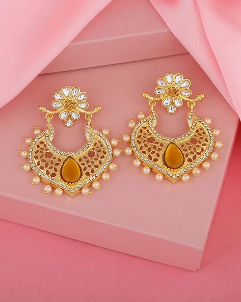 To buy this whatsapp @9335835609 #earring #chandbali | Earrings, Chandbali,  Ear