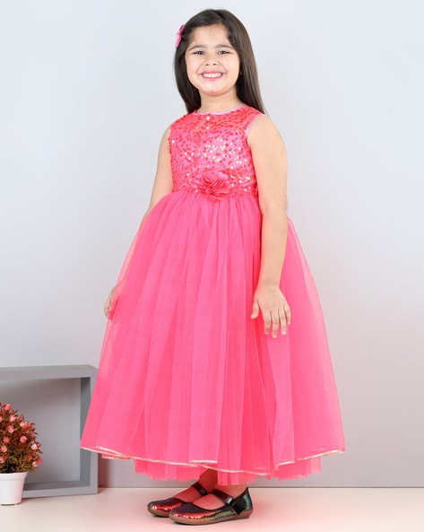 Buy Onion Floral Long Girls Gown Dress – Mumkins