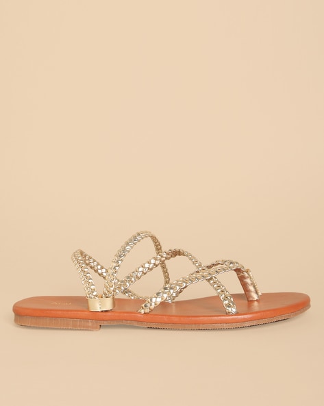 Zara gold best sale strappy sandals