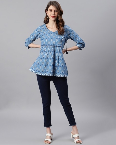 Women Jeans Top Frock