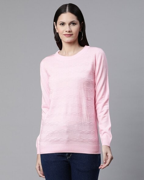 Trend round collar on sale sweater