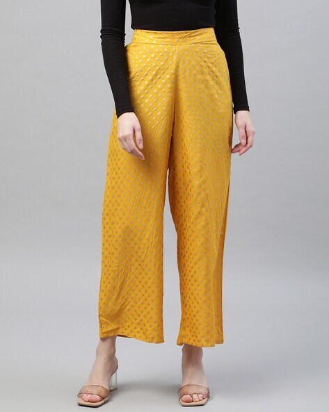 Polka-Dot Patterned Palazzos Price in India