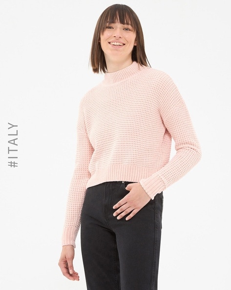 Buy Light Pink Sweaters & Cardigans for Women by TERRANOVA Online