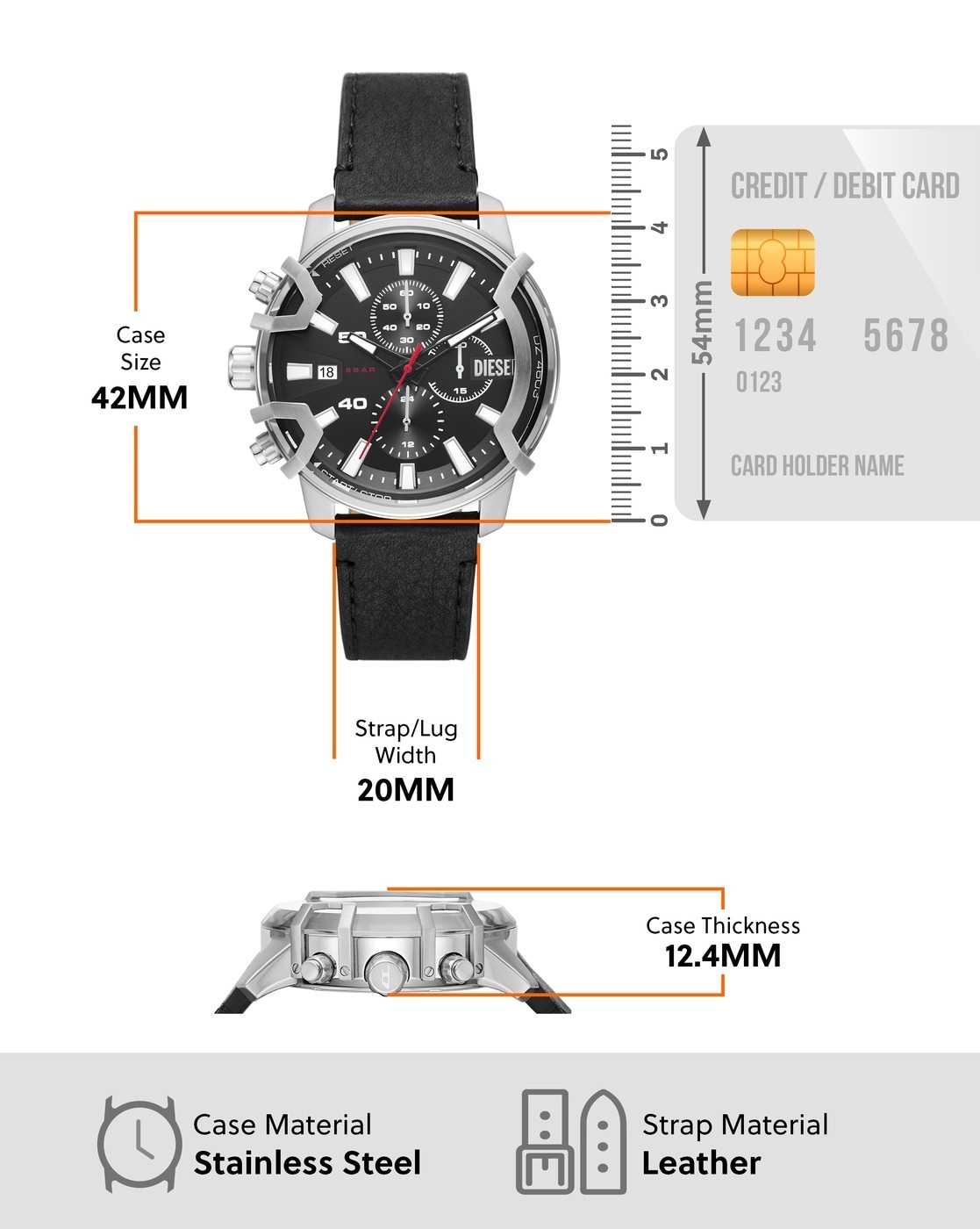 Buy Black Watches for Men by DIESEL Online